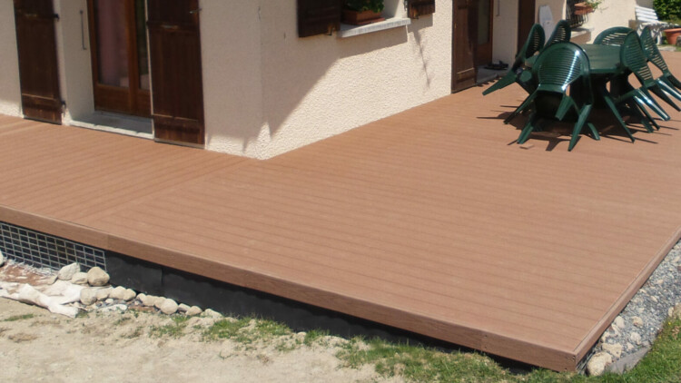 Terrasse lames composites